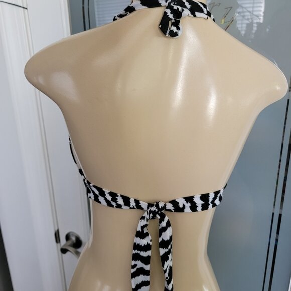 Victoria's Secret Zebra Print Halter Bikini Top - Picture 7 of 11